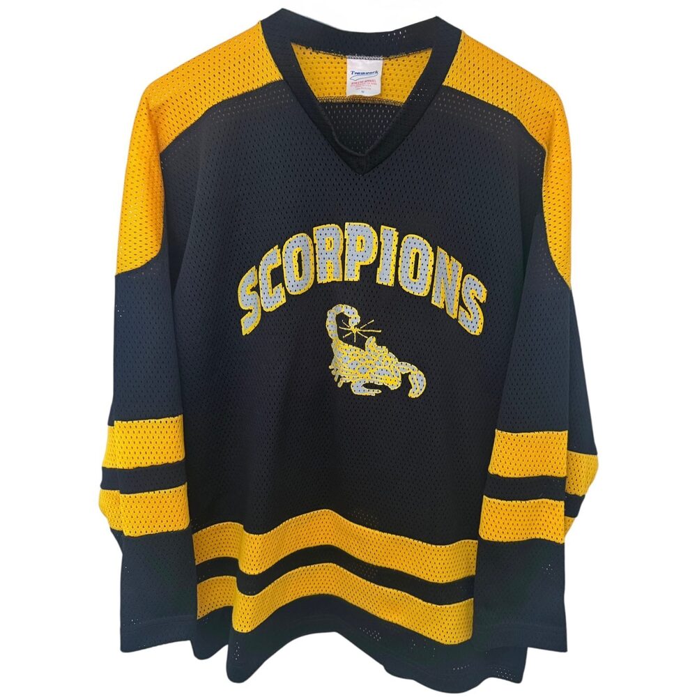 Teamwork's Hockey Jersey Men's M Black Gold Scorpions Number 22